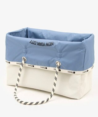 LeSportsac LARGE 2 WAY TOTE/2ウェイスレートブルー/パールシャイン 2ウェイスレートブルー/パールシャイン