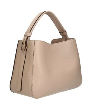 INTER-CHAUSSURES 【LORISTELLA】ミディアムサイズレザーハンドバッグ オーク