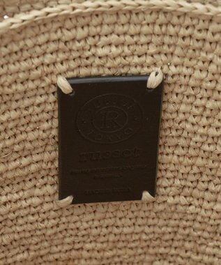 russet 《かごバッグ》インドラフィア2WAYトートバッグ(TI-368) Natural