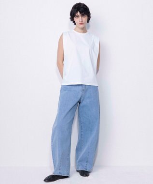 NAVE 【ReNAVE・洗える/接触冷感/UVケア】ファンクションＴ ノースリーブ ホワイト系