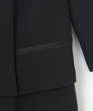 自由区 FORMAL 【襟華やか】エレガント ジャケット＋ワンピース ブラック系