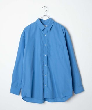 WEGO イージーケアブロードBIGシャツ ブルー