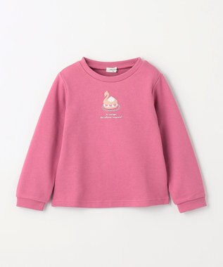 ANY KIDS 【春まで主役】アニマル発泡プリントトレーナー チェリーピンク