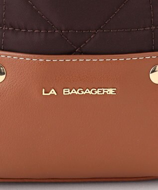 LA BAGAGERIE グリッドキルティングトート ワイン