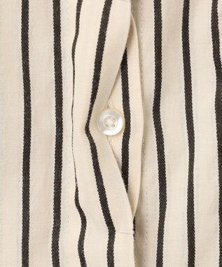 J.PRESS YORK STREET 【WOMEN】コットンタイプライター バックドレープブラウス ブラック系1