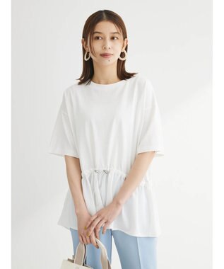 Green Parks ドロスト切替えドッキングカットプルオーバー Off White