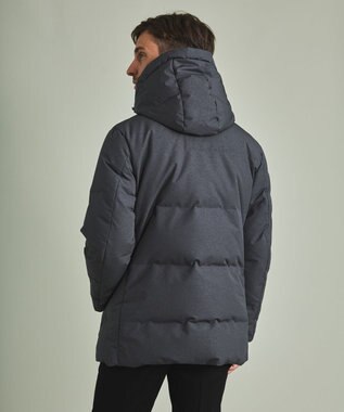 GOTAIRIKU 【仕事で着用可】MINOTECH メランジラミネート ダウンコート(23年モデル) グレー系