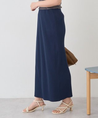 AMERICAN HOLIC 針抜きリブタイトスカート Navy