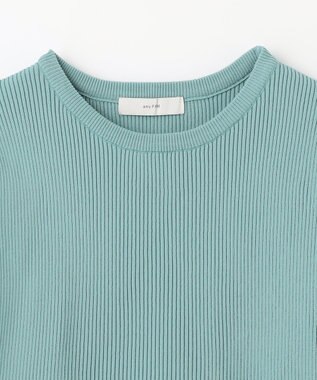 ANY L リブコンビペプラムニット ミント