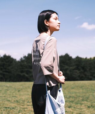 SHARE PARK LADIES 【UVカット・吸水速乾・ストレッチ・軽量 】エンブレムショートTシャツ（S・Mサイズ） グレー系