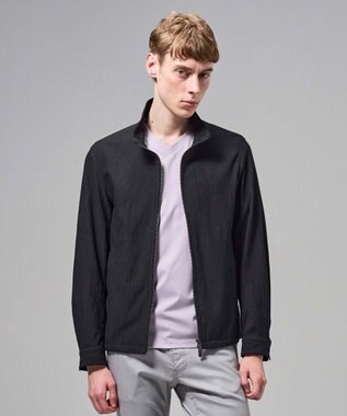 JOSEPH HOMME 【新型】トリコサッカーストレッチ スタンドカラーブルゾン ブラック系