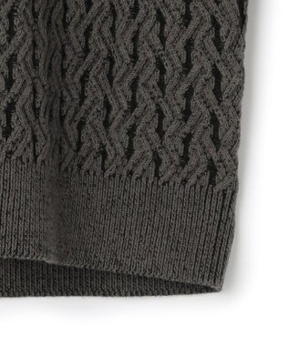 JOSEPH HOMME 【新柄】モロッカンクリスタル　クルーネックニット ダークグリーン系