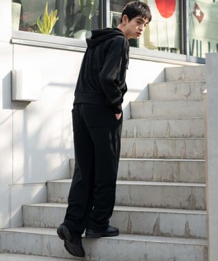 WEGO ユニセックス着用ITEM/ウエストゴム】スウェットパンツ ブラック