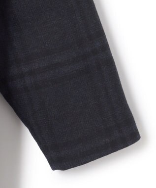 JOSEPH HOMME PLAID MELTON COAT ネイビー系3
