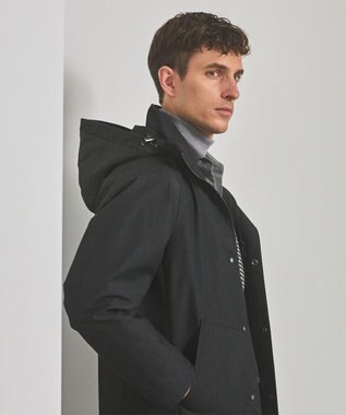 GOTAIRIKU 【仕事で着用可】ラスタードビー フーデッドブルゾン_地柄(24/25年モデル) グレー×ヘリンボーン柄(25年新色)