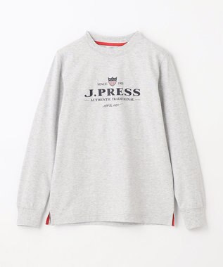 J.PRESS KIDS 【140-170cm】USAハウスロゴ ロングTシャツ グレー系