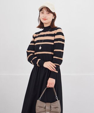 Tiaclasse ニットドッキングワンピース ブラック