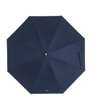 MOONBAT 【WEB限定】LANVIN en Bleu 晴雨兼用 折りたたみ傘 長傘(2WAY) プレーン×ロゴ刺繍 一級遮光 遮熱 UV ネイビーブルー