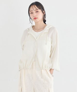 earth music&ecology 【予約】シアーシャツブルゾン アイボリー