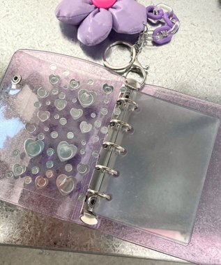 WEGO クリアラメシールバインダー ライトパープル