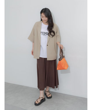 Te chichi シンプルロゴプリントBIGTシャツ《2026 SUMMER LOOK item》 オフホワイト