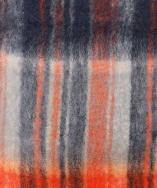 J.PRESS YORK STREET 【WOMEN】PANKAJ マルチカラ－マフラー オレンジ系3