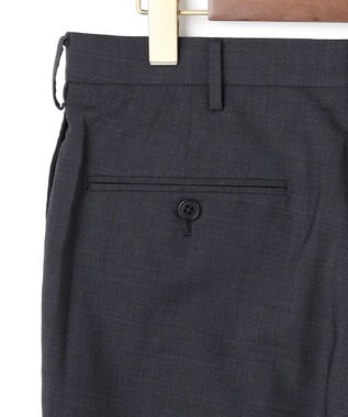 J.PRESS MEN 【KING SIZE】【洗える / 高通気性 / ストレッチ性 / 防シワ】プレーンウィーブ スラックス / ノータック グレー系