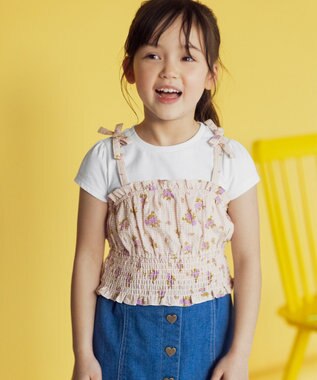 ANY KIDS デニム ミニ スカート インディゴ