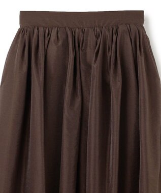 uncrave シアー オーガンジー フレア スカート ブラウン