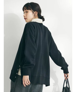 CRAFT STANDARD BOUTIQUE 裏毛リングドットプルオーバー Black