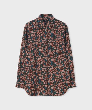 Paul Smith Tea Floral プリント シャツ コーラル