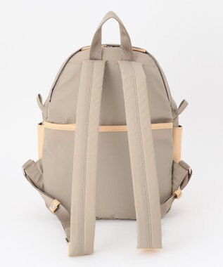 Y'SACCS 【ナイロンタフタ×リサイクルレザー】デイリーミニリュック ライトグレー