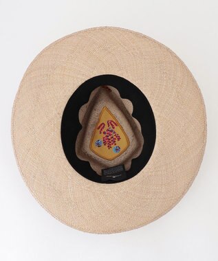 JOSEPH ABBOUD 【SUPERDUPER・イタリア製・ハンドクラフト】DEDALO PANAMA STRAW ハット マスタード系