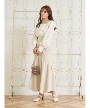 earth music&ecology ２ｗａｙストラップブラウス Off White