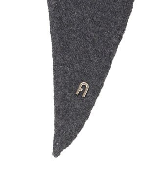 MOONBAT FURLA(フルラ）カシミヤ スパンコール トライアングルストール ダークグレー