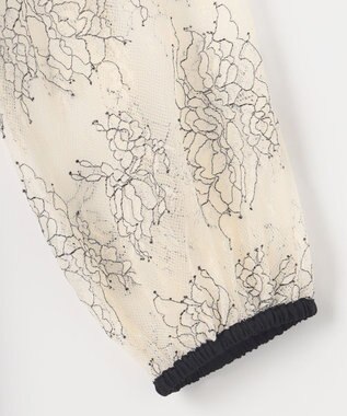 Feroux 【2WAY・セットアイテム】レースブラウス×ジャンパースカートセット グレー系