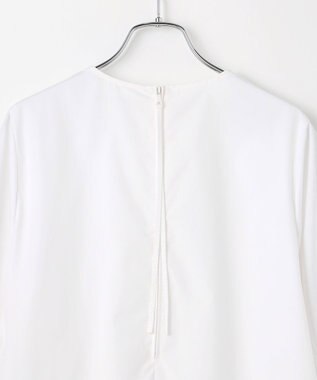 #Newans 【洗濯機可】シャーリングカフスシャツ ホワイト