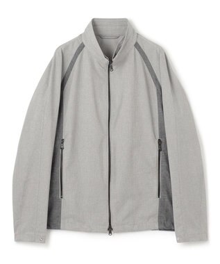 JOSEPH HOMME クールドッツストレッチ　フードブルゾン ライトグレー系