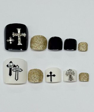 WEGO デザインフットネイルチップ 柄1