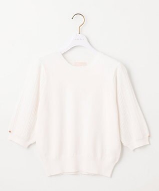 ANY SIS S 【接触冷感 ・UVケア】シアースリーブ ニット オフ