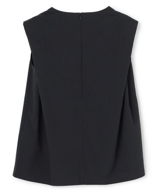 BEIGE， YANN / Vネックタックブラウス Black