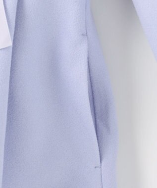 ANY KIDS 【フード取り外し可能】ウールライクコート サックスブルー