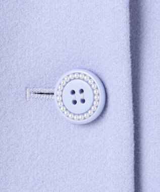 ANY KIDS 【フード取り外し可能】ウールライクコート サックスブルー