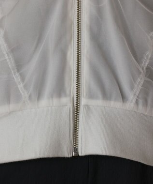 GRACE CONTINENTAL チュールギャザーブルゾン ホワイト