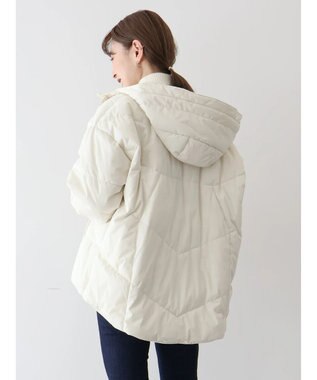 AMERICAN HOLIC キルポカカラフルポケッタブルフードコート Ivory