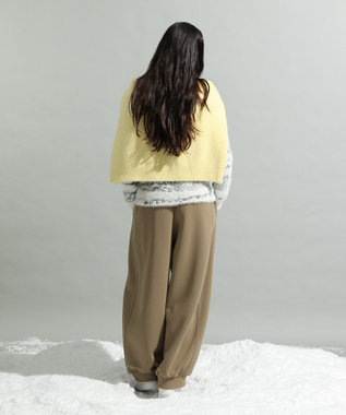 CRAFT STANDARD BOUTIQUE ニュアンス柄フェザーニットプルオーバー Ivory