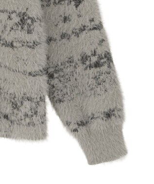 CRAFT STANDARD BOUTIQUE ニュアンス柄フェザーニットプルオーバー Gray