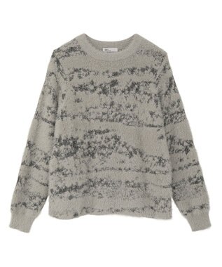 CRAFT STANDARD BOUTIQUE ニュアンス柄フェザーニットプルオーバー Gray