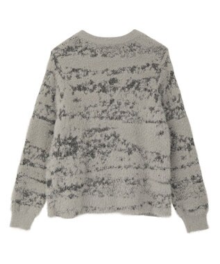 CRAFT STANDARD BOUTIQUE ニュアンス柄フェザーニットプルオーバー Gray