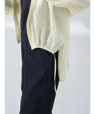 earth music&ecology ドロスト羽織シャツ Cream